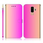 For Galaxy S9+ Imitated Mirror Surface Horizontal Flip Leather Case with Holder & Card Slots & Wallet & Lanyard(Gradient Color)