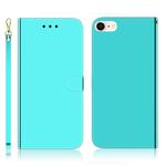 For iPhone 7 / 8 Imitated Mirror Surface Horizontal Flip Leather Case with Holder & Card Slots & Wallet & Lanyard(Mint Green)