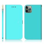For iPhone 11 Pro Max Imitated Mirror Surface Horizontal Flip Leather Case with Holder & Card Slots & Wallet & Lanyard(Mint Green)