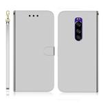 For Sony Xperia 1 Imitated Mirror Surface Horizontal Flip Leather Case with Holder & Card Slots & Wallet & Lanyard(Silver)