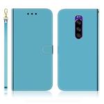 For Sony Xperia 1 Imitated Mirror Surface Horizontal Flip Leather Case with Holder & Card Slots & Wallet & Lanyard(Blue)