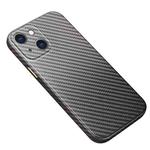 Carbon Fiber Texture Kevlar All-inclusive Shockproof Phone Protective Case For iPhone 13 mini(Deep Space Grey)