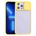 For iPhone 13 Pro Sliding Camera Cover Design TPU Protective Case (Yellow)