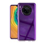 For Huawei Mate 30 Solid Color Shockproof PC Glass Case(Purple)