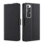For Xiaomi Mi 10S Ultra-thin Voltage Side Buckle PU + TPU Horizontal Flip Leather Case with Holder & Card Slot(Black)