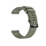 For Polar Grit X Silicone Official Buckle  Watch Band(Army Green)