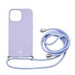 For iPhone 13 Pro Max MOMAX All-inclusive TPU Shockproof Protective Case with Lanyard (Purple)