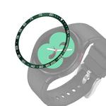 For Samsung Galaxy Watch4 Classic 46mm Smart Watch Steel Bezel Ring, E Version(Army Green Ring White Letter)