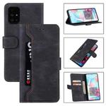 For Samsung Galaxy A02s EU Version Reverse Buckle Horizontal Flip PU Leather Case with Holder & Card Slot & Wallet(Black)