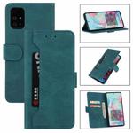 For Samsung Galaxy A51 4G Reverse Buckle Horizontal Flip PU Leather Case with Holder & Card Slot & Wallet(Lake Blue)