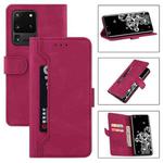 For Samsung Galaxy A52 5G / 4G Reverse Buckle Horizontal Flip PU Leather Case with Holder & Card Slot & Wallet(Wine Red)