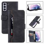 For Samsung Galaxy S21 5G Reverse Buckle Horizontal Flip PU Leather Case with Holder & Card Slot & Wallet(Black)