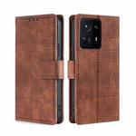 For Xiaomi Mi Mix 4 Skin Feel Crocodile Texture Magnetic Clasp Horizontal Flip PU Leather Case with Holder & Card Slots & Wallet(Brown)