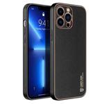 For iPhone 13 Pro DUX DUCIS YOLO Series PU + PC + TPU All-inclusive Electroplating Shockproof Protective Case (Black)