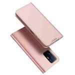 For Xiaomi Mi 11T / 11T Pro DUX DUCIS Skin Pro Series Shockproof Horizontal Flip Leather Case with Holder & Card Slots(Rose Gold)