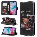 For Xiaomi Redmi 8 Colored Drawing Pattern Horizontal Flip PU Leather Case with Holder & Card Slots & Wallet(Bear)