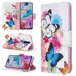 For Xiaomi Redmi 8 Colored Drawing Pattern Horizontal Flip PU Leather Case with Holder & Card Slots & Wallet(Two Butterflies)