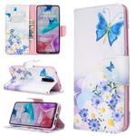 For Xiaomi Redmi 8 Colored Drawing Pattern Horizontal Flip PU Leather Case with Holder & Card Slots & Wallet(Butterfly Love Flower)