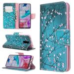For Xiaomi Redmi 8 Colored Drawing Pattern Horizontal Flip PU Leather Case with Holder & Card Slots & Wallet(Plum Blossom)