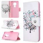 For Nokia 6.2 / 7.2 Colored Drawing Pattern Horizontal Flip PU Leather Case with Holder & Card Slots & Wallet(Tree)