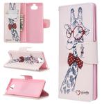 For Sony Xperia 20 Colored Drawing Pattern Horizontal Flip PU Leather Case with Holder & Card Slots & Wallet(Deer)