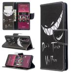 For Sony Xperia 5 / XZ5 Colored Drawing Pattern Horizontal Flip PU Leather Case with Holder & Card Slots & Wallet(Smirk)