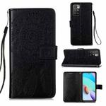 For Xiaomi Redmi 10 Dream Catcher Printing Horizontal Flip Leather Case with Holder & Card Slots & Wallet & Lanyard(Black)