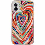 For iPhone 13 Shockproof TPU Pattern Protective Case(Camouflage Love)