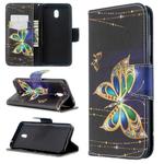 For Xiaomi Redmi 8A Colored Drawing Pattern Horizontal Flip Leather Case with Holder & Card Slots & Wallet(Big Butterfly)