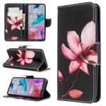 For Xiaomi Redmi 8 Colored Drawing Pattern Horizontal Flip Leather Case with Holder & Card Slots & Wallet(Lotus)