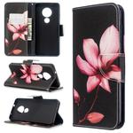 For Nokia 6.2 / 7.2 Colored Drawing Pattern Horizontal Flip Leather Case with Holder & Card Slots & Wallet(Lotus)