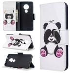 For Nokia 6.2 / 7.2 Colored Drawing Pattern Horizontal Flip Leather Case with Holder & Card Slots & Wallet(Big Panda)
