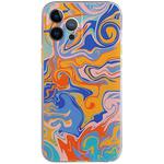 Shockproof TPU Pattern Protective Case For iPhone 12 mini(Graffiti Wave Pattern)