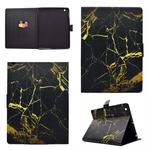 For iPad 4 Horizontal Flip Leather Case with Holder & Card Slot & Sleep / Wake-up Function(Black Gold)