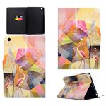 For iPad Mini 1 / 2 / 3 / 4 / 5 TPU Horizontal Flip Leather Case with Holder & Card Slot & Sleep / Wake-up Function(Flamingo)