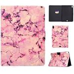 For iPad Pro 11 inch (2018) TPU Horizontal Flip Leather Case with Holder & Card Slot & Sleep / Wake-up Function(Pink Marble)