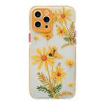 Shockproof TPU Pattern Protective Case For iPhone 12 mini(Wild Chrysanthemum)