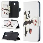 For Xiaomi Redmi 8A Colored Drawing Pattern Horizontal Flip Leather Case with Holder & Card Slots & Wallet(Football Panda)