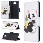 For Sony Xperia 20 Colored Drawing Pattern Horizontal Flip Leather Case with Holder & Card Slots & Wallet(Baby Bottle Panda)