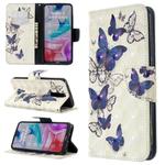 For Xiaomi Redmi 8 3D Colored Drawing Pattern Horizontal Flip Leather Case, with Holder & Card Slots & Wallet(Butterflies)