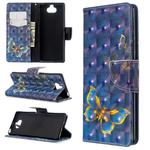 For Sony Xperia 20 3D Colored Drawing Pattern Horizontal Flip Leather Case, with Holder & Card Slots & Wallet(Butterfly)