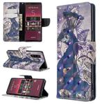 For Sony Xperia 5 / XZ5 3D Colored Drawing Pattern Horizontal Flip Leather Case, with Holder & Card Slots & Wallet(Peacock)