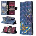 For Sony Xperia 5 / XZ5 3D Colored Drawing Pattern Horizontal Flip Leather Case, with Holder & Card Slots & Wallet(Butterfly)