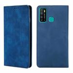For Infinix Hot 9 / Note 7 Lite X655C Skin Feel Magnetic Horizontal Flip Leather Case with Holder & Card Slots(Blue)