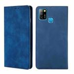 For Infinix Hot 10 Lite / Smart 5 X657 Skin Feel Magnetic Horizontal Flip Leather Case with Holder & Card Slots(Blue)