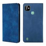 For Infinix Smart HD 2021 X612 Skin Feel Magnetic Horizontal Flip Leather Case with Holder & Card Slots(Blue)