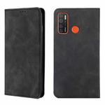 For Tecno Camon 15 CD7 / Camon 15 Air / Spark 5 / Spark 5 Pro KD7 K Skin Feel Magnetic Horizontal Flip Leather Case with Holder & Card Slots(Black)