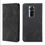 For Tecno Phantom X Skin Feel Magnetic Horizontal Flip Leather Case with Holder & Card Slots(Black)