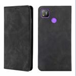 For Infinix Tecno Pop 4 Skin Feel Magnetic Horizontal Flip Leather Case with Holder & Card Slots(Black)