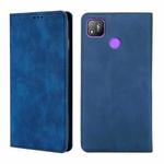 For Infinix Tecno Pop 4 Skin Feel Magnetic Horizontal Flip Leather Case with Holder & Card Slots(Blue)